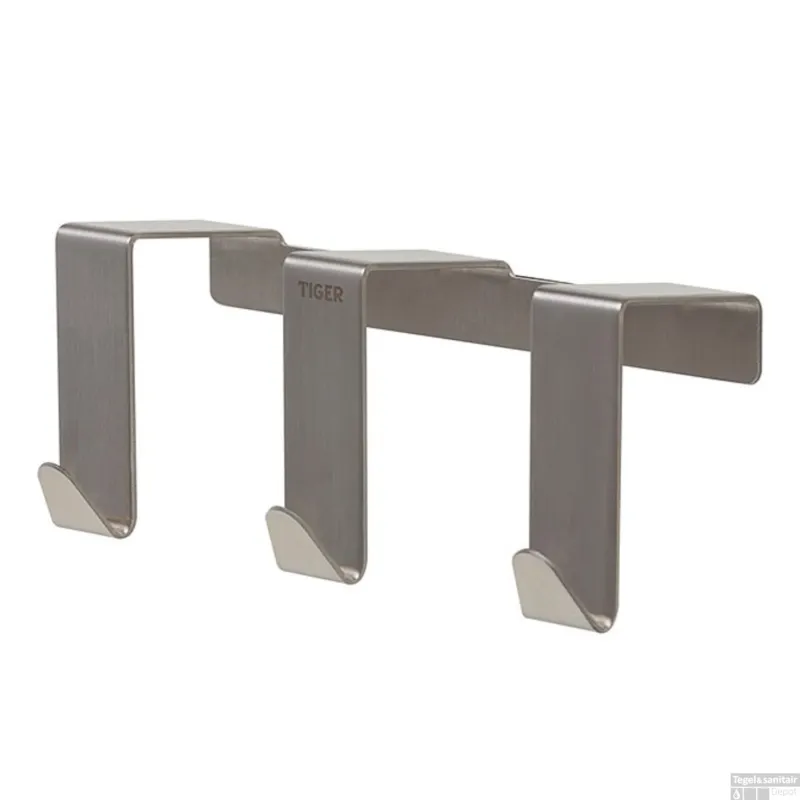 Lage Kosten Tiger Rack Basic Deurhaak 40 mm RVS Geborsteld