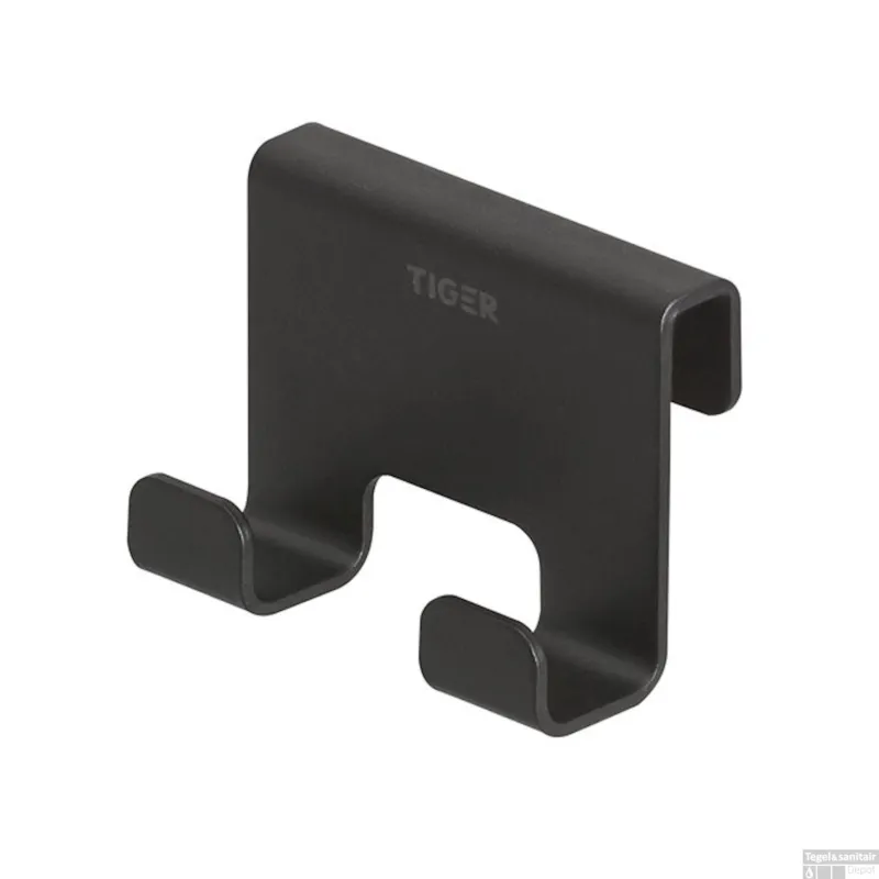 Superprijs Handdoekhaak Voor Douchecabine Tiger Caddy 6-8 mm Zwart