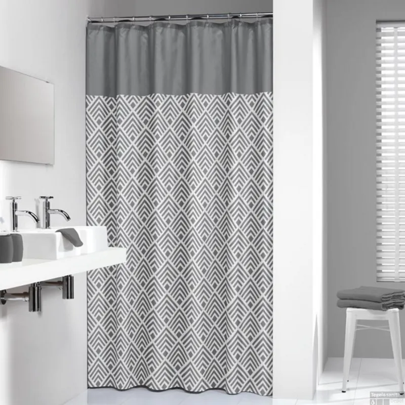 Veilige Betaling Douchegordijn Sealskin Angoli Polyester 180x200 Grijs