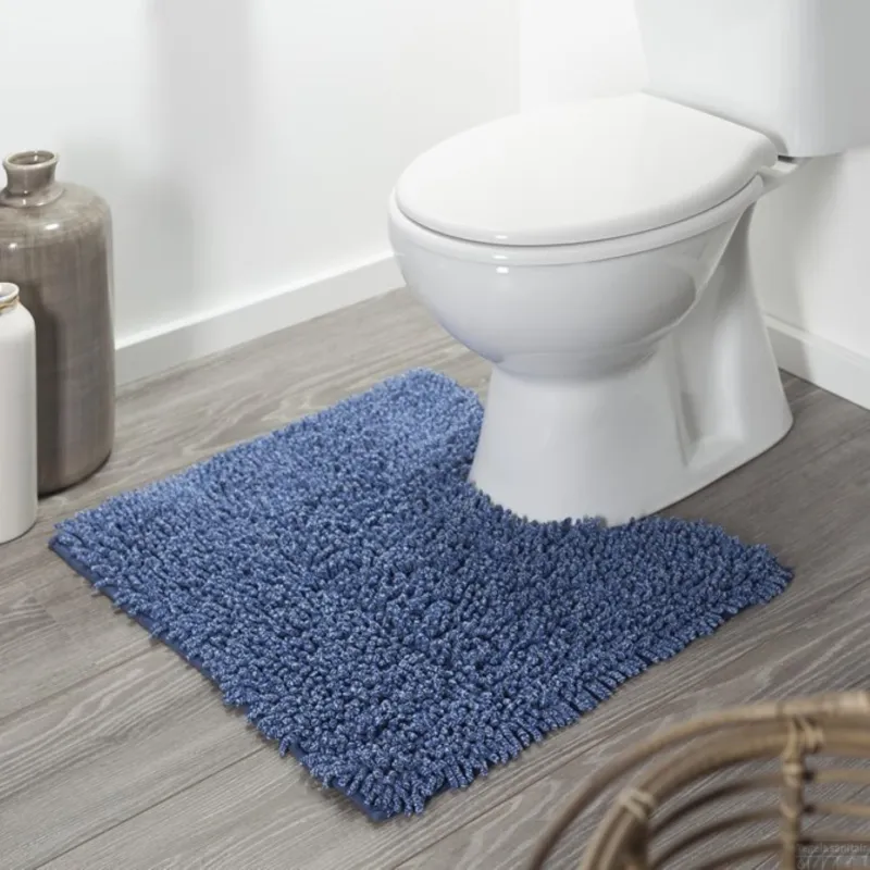 Toiletmat Sealskin Misto Chenille Katoen 60x55 cm Blauw Meest Verkocht