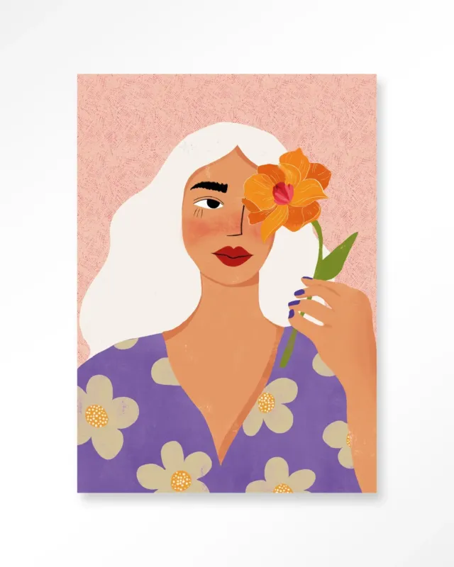Beste Prijs Flower Girly - Moderne Wanddecoratie | Artprint, Glass Art & Wandkleed