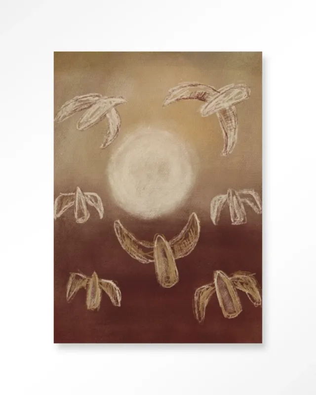 Beperkt Aanbod Birds By Night - Moderne Wanddecoratie | Artprint, Glass Art & Wandkleed