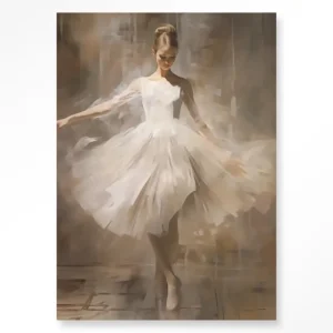 Premium Dancing Ballerina - Moderne Wanddecoratie | Artprint, Glass Art & Wandkleed