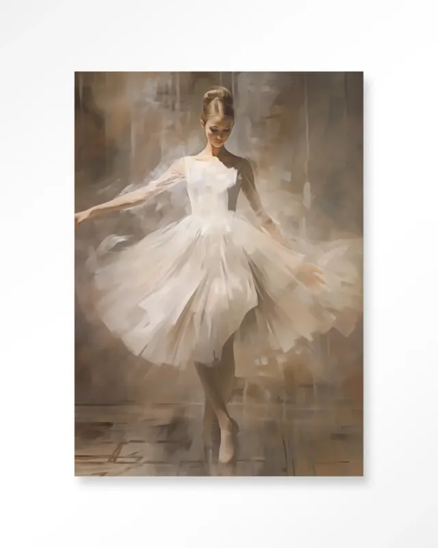 Premium Dancing Ballerina - Moderne Wanddecoratie | Artprint, Glass Art & Wandkleed