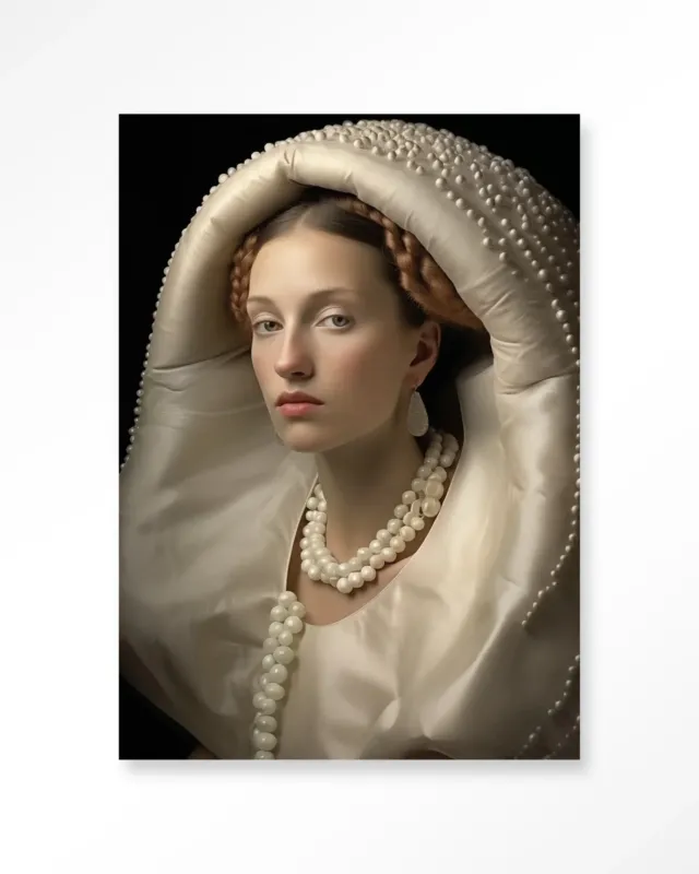 Queen of Pearls - Moderne Wanddecoratie | Artprint, Glass Art & Wandkleed Flitsaanbieding