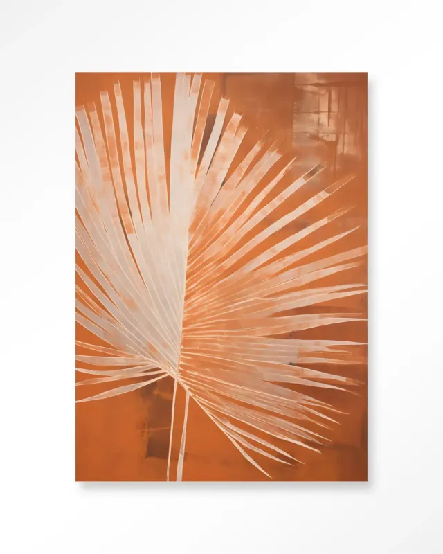 Rusty Palm - Moderne Wanddecoratie | Artprint, Glass Art & Wandkleed Dagaanbieding
