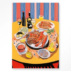 Lage Prijs Fruits de Mer - Moderne Wanddecoratie | Artprint, Glass Art & Wandkleed