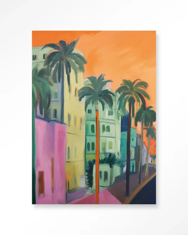 Actieprijs Palm Street - Moderne Wanddecoratie | Artprint, Glass Art & Wandkleed