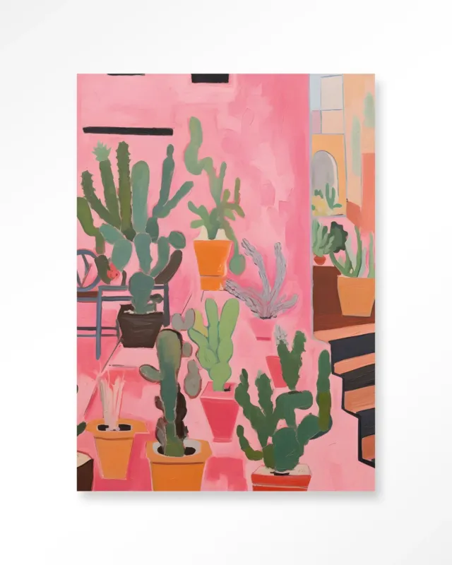 Uitverkoop Cactus Party - Moderne Wanddecoratie | Artprint, Glass Art & Wandkleed