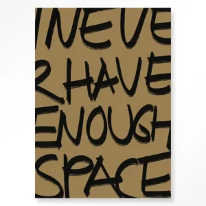 Betrouwbaar No Space - Moderne Wanddecoratie | Artprint, Glass Art & Wandkleed