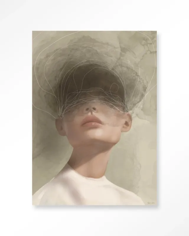 Alleen Vandaag Blind Mist - Moderne Wanddecoratie | Artprint, Glass Art & Wandkleed