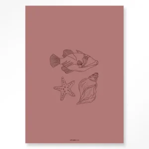 Tres Pisces - Moderne Wanddecoratie | Artprint, Glass Art & Wandkleed Snelle Levering