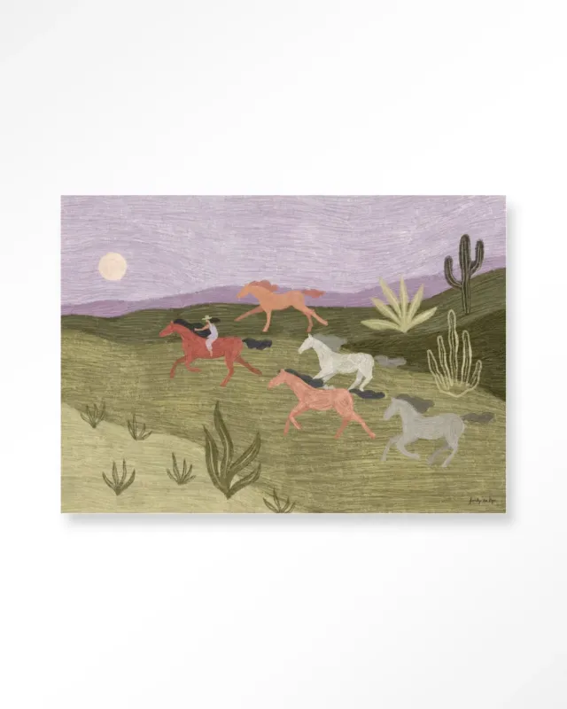 Koopje Running Horses - Moderne Wanddecoratie | Artprint, Glass Art & Wandkleed