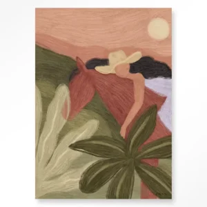 Op = Op Horse Sunset - Moderne Wanddecoratie | Artprint, Glass Art & Wandkleed