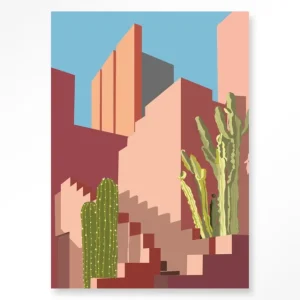 Botanical Stairs - Moderne Wanddecoratie | Artprint, Glass Art & Wandkleed Flitsaanbieding