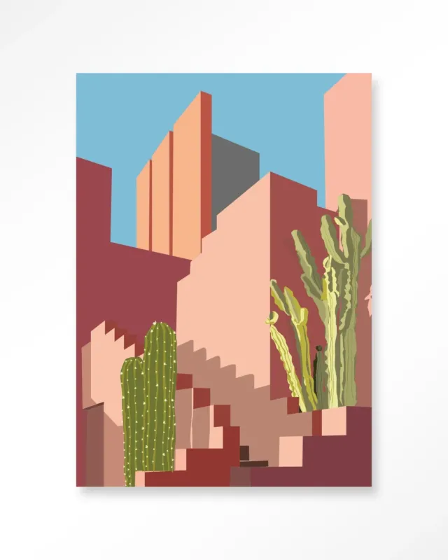 Botanical Stairs - Moderne Wanddecoratie | Artprint, Glass Art & Wandkleed Flitsaanbieding