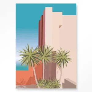 Tropical Place - Moderne Wanddecoratie | Artprint, Glass Art & Wandkleed Hete Deal