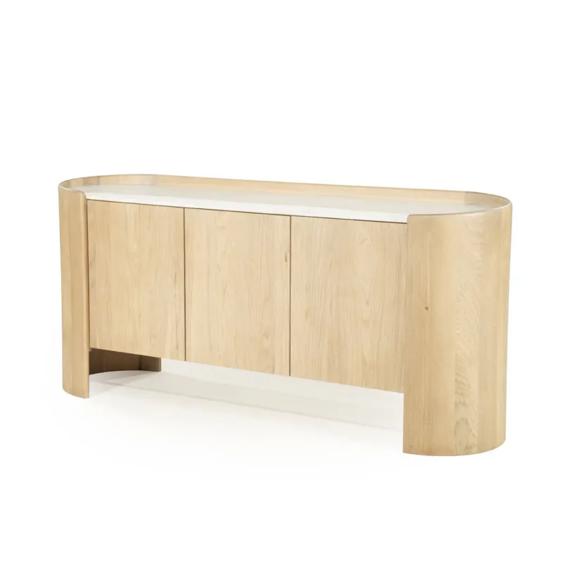 Merkproduct Dressoir Don – eikenhout & marmer naturel
