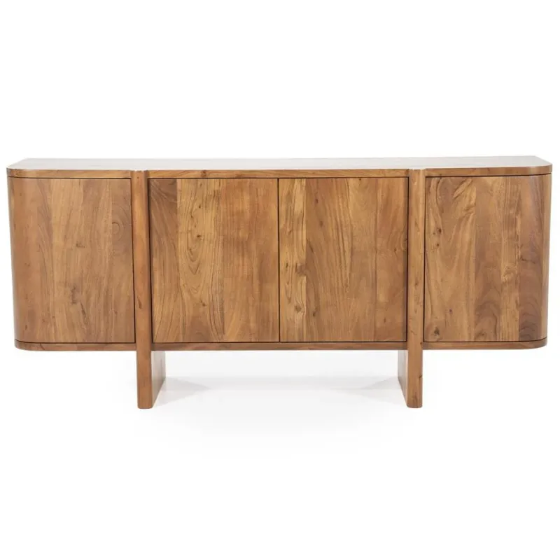 Dressoir Julian – acaciahout 4drs. naturel Bestseller