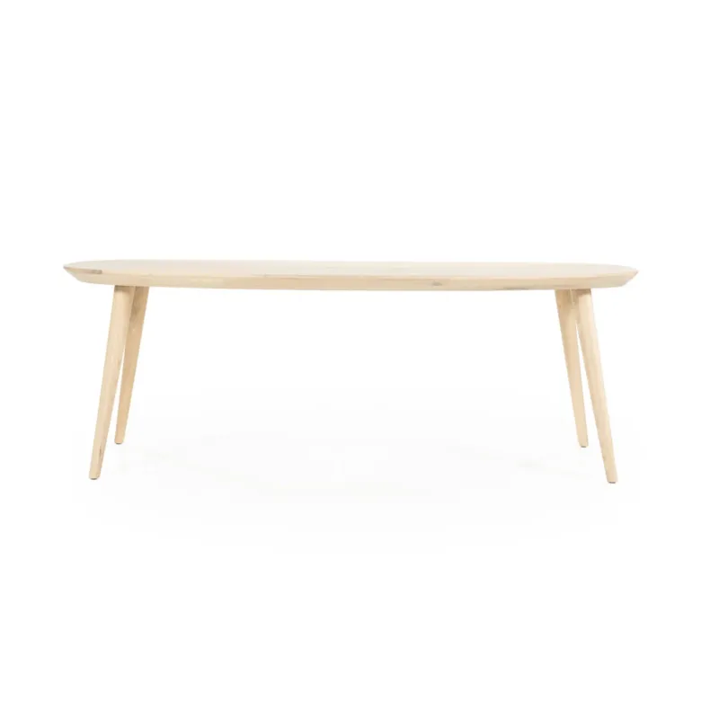 Eettafel Elijah – eikenhout & eikenfineer naturel 260x100cm Snelle Levering