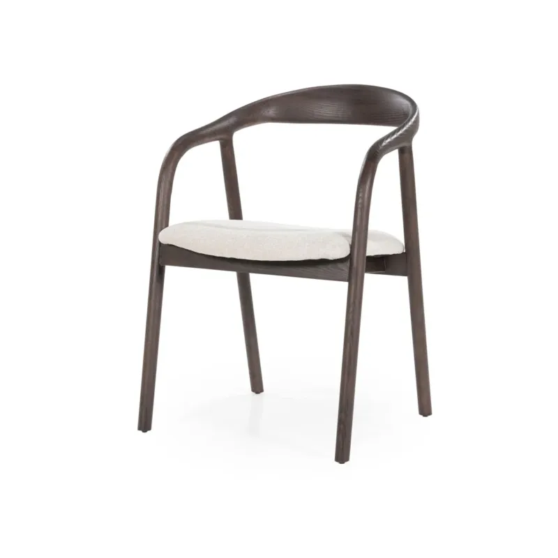 Stoel Rayven – essenhout & stof bruin Lage Prijs