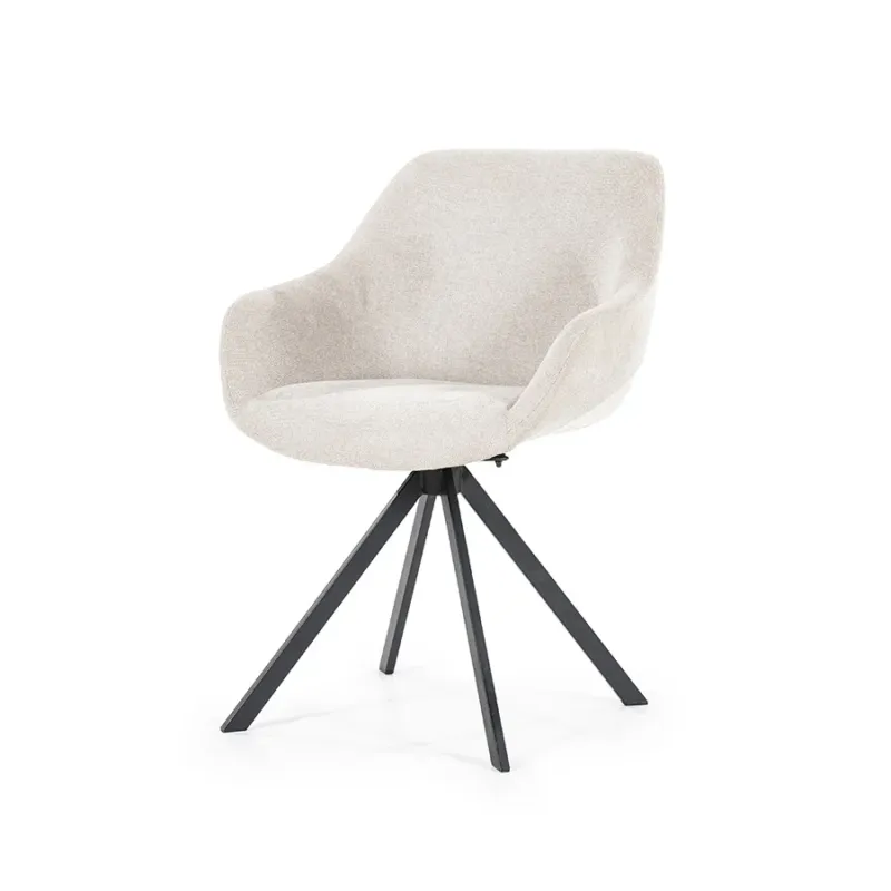 Stoel Mamé – stof & metaal beige houston Gratis Retour