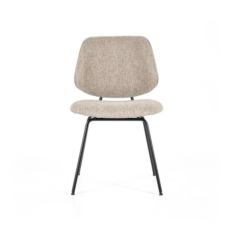 Stoel Lynn – stof & metaal beige fletcher Premium