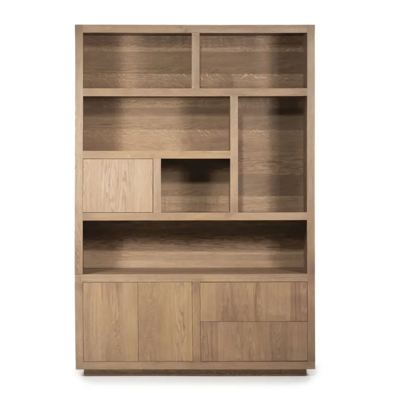 Kabinet Helsinki – eiken & eikenfineer lichtbruin 150x220cm Goedkoop
