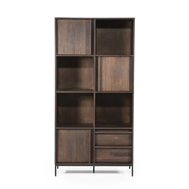 Nieuw Kabinet Jimmy – mango hout & metaal bruin 3 deuren 2 laden