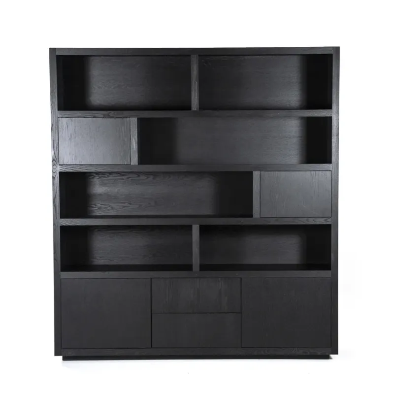 Fabrieksprijs Kabinet Helsinki – eiken & eikenfineer zwart 200x220cm