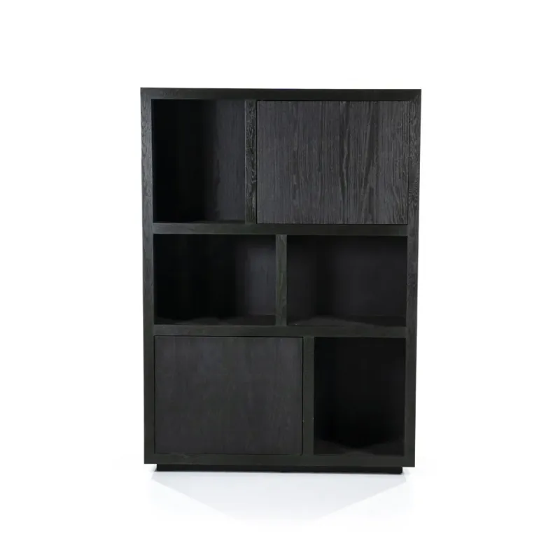 Kabinet Helsinki – eiken & eikenfineer zwart 120x170cm Merkproduct