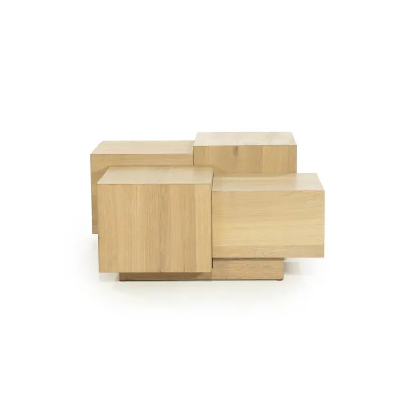 Seizoensaanbieding Salontafel Quinten vierkant – eikenfineer naturel