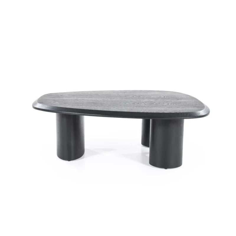 Aanbieding Salontafel Walter – eikenfineer zwart 96x78cm