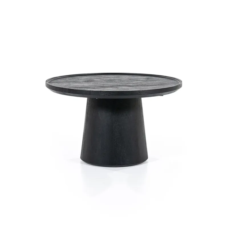 Seizoensaanbieding Salontafel Ron – mangohout zwart 66x39cm
