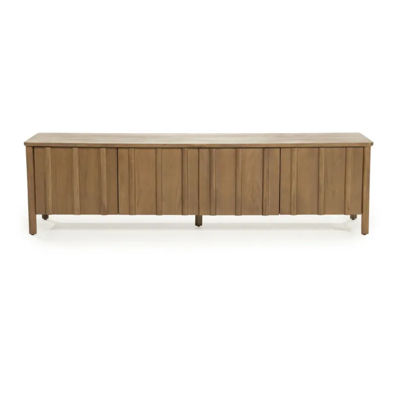 TV meubel Jake – eikenhout & eiken fineer bruin 4 deuren Snelle Levering
