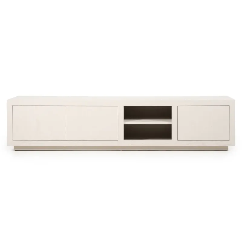 TV meubel Helsinki – eiken & eikenfineer taupe 200cm Nieuw