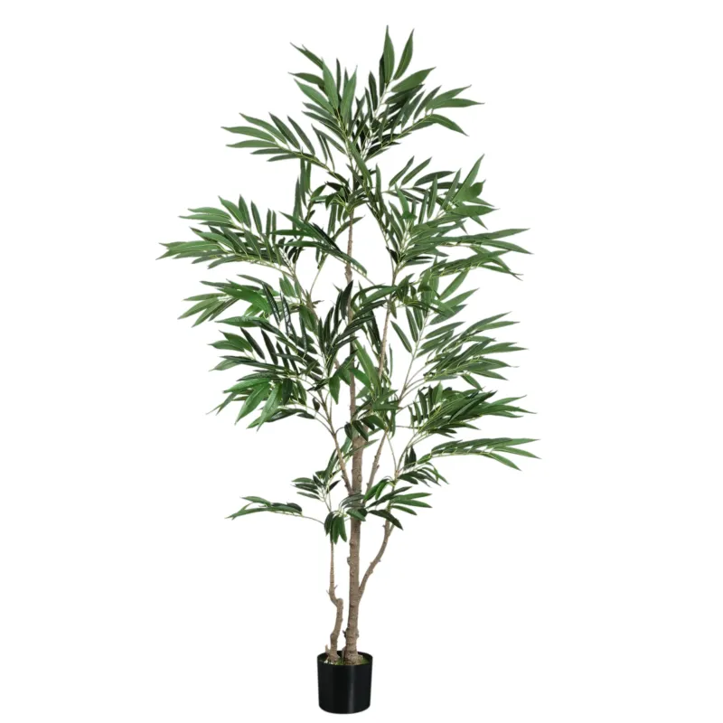 Kunst Ficus Benjamina 185 cm – Grote Kunstplant – Inclusief Pot Hoge Kwaliteit