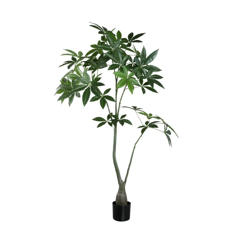 Kunst Pachira Plant 150 cm – Grote Kunstplant – Inclusief Pot Voordeelprijs