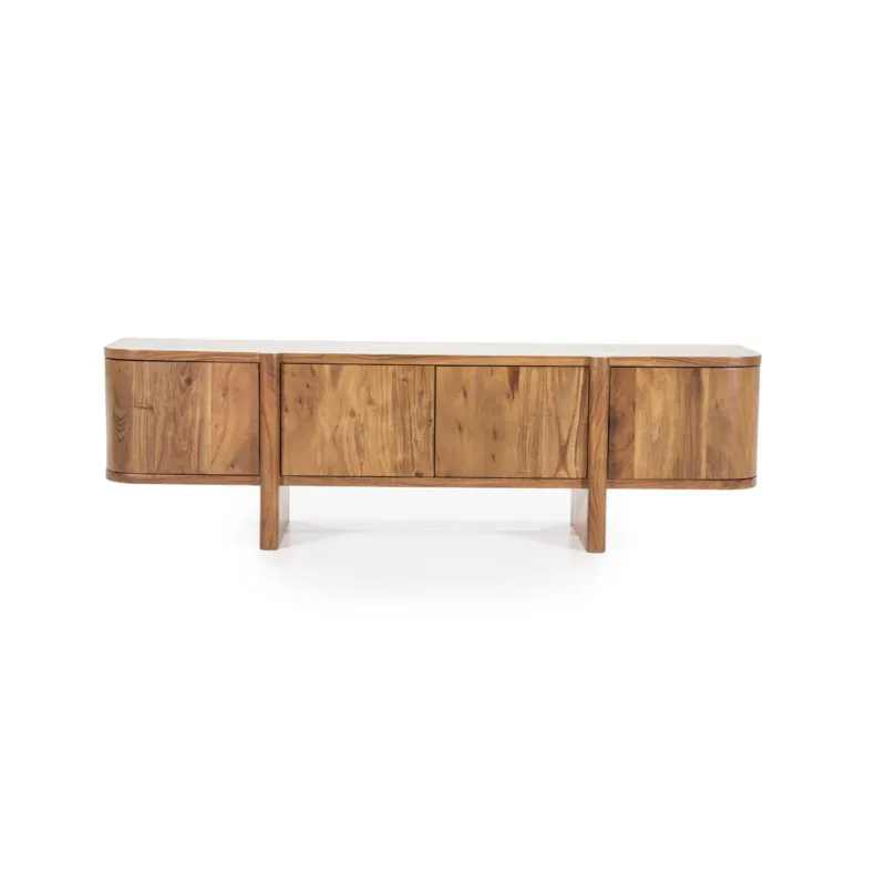 TV-meubel Julian – acaciahout naturel 4 deuren 170cm Bestel Nu