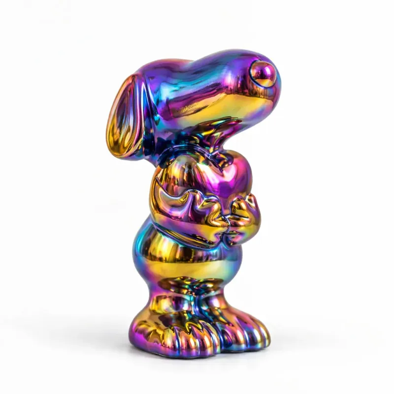 Lage Kosten Keramiek Hond met Hart Multicolor – Hoogglans Beeld 20,5 cm