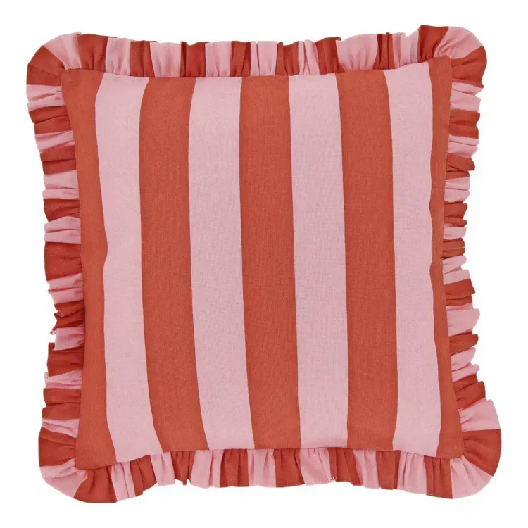 Hete Deal Lente Sierkussen 45x45 Roze/Oranje sep