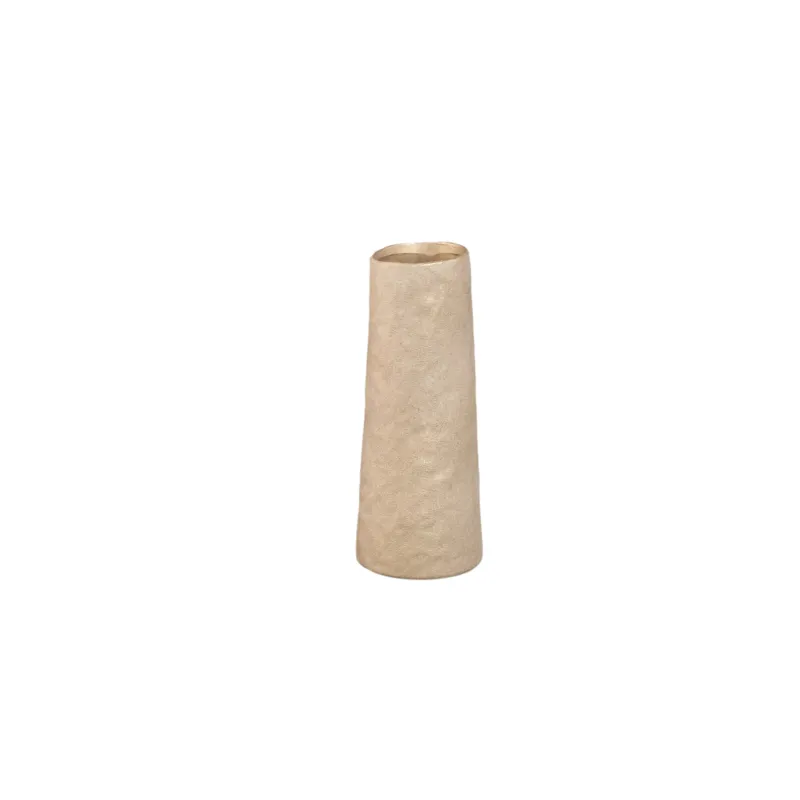 Ardala Beige Keramische Vaas – Smalle Ronde Design Vaas Gratis Retour