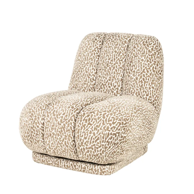 Dagaanbieding Catwalk Panter Fauteuil Bruin – Stof Roar Lounge Chair