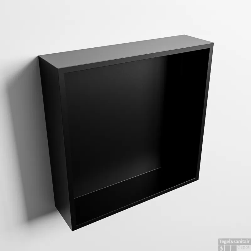 Fabrieksprijs MONDIAZ EASY Nis 29,5x29,5cm in solid surface kleur Urban Urban. 1 vak geschikt voor in- of opbouw
