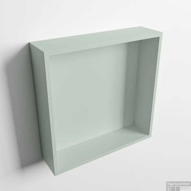 MONDIAZ EASY Nis 29,5x29,5cm in solid surface kleur Greey Greey. 1 vak geschikt voor in- of opbouw Voordeelprijs