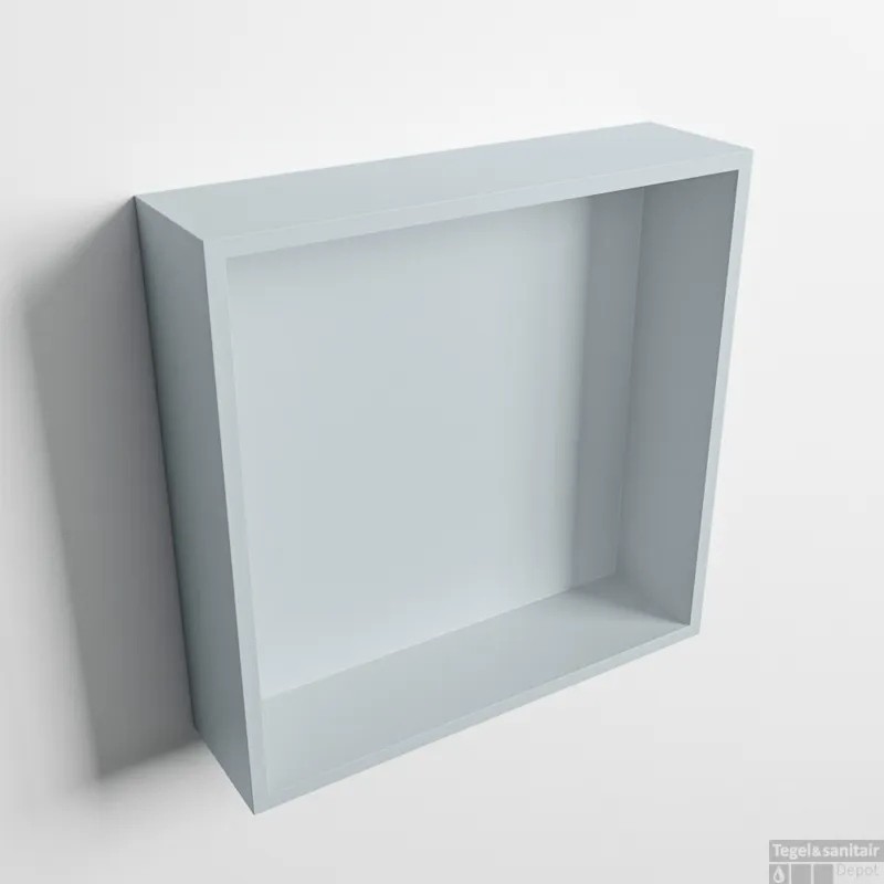 Exclusieve Aanbieding MONDIAZ EASY Nis 29,5x29,5cm in solid surface kleur Clay Clay. 1 vak geschikt voor in- of opbouw