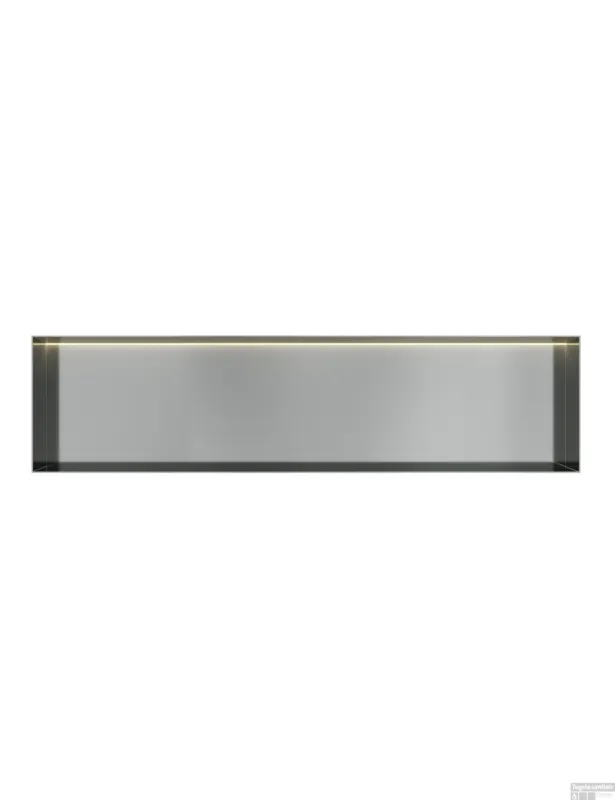 Hoge Kwaliteit Hotbath &MORE Inbouwnis 30x120x10cm frameless + LED RVS 316