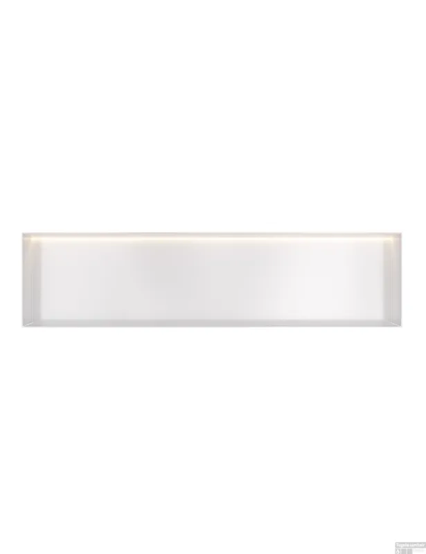 Premium Hotbath &MORE Inbouwnis 30x120x10cm frameless + LED Mat Wit