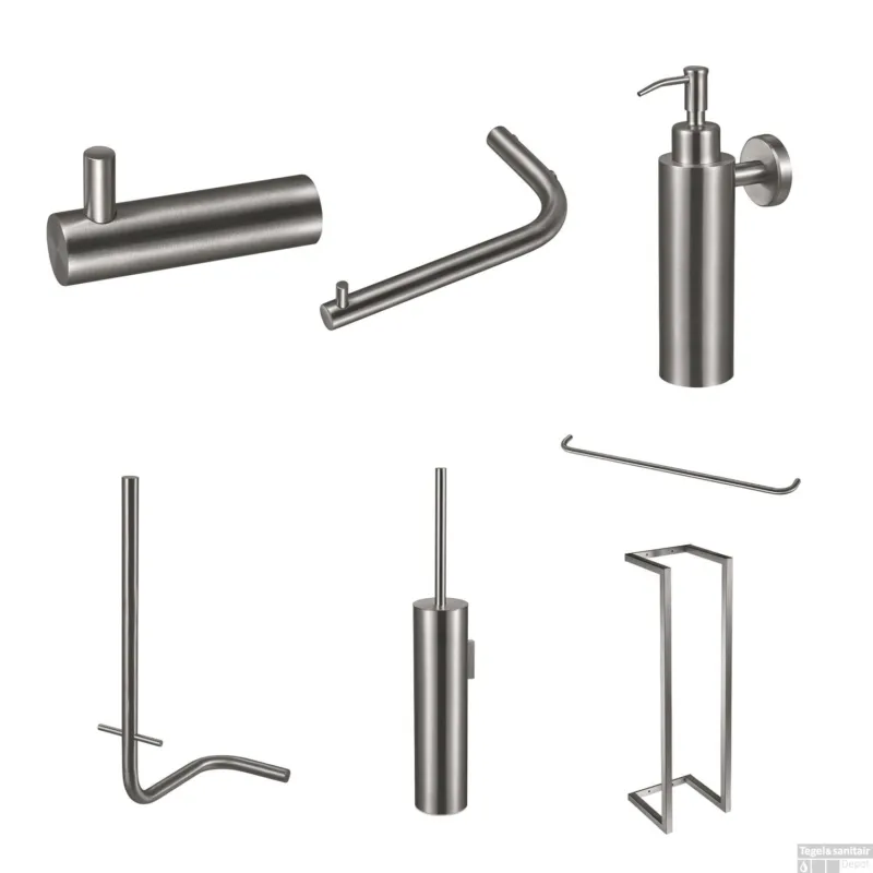 Accessoireset Qisani Flow Compleet Geborsteld RVS Betrouwbaar