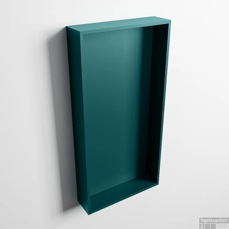 Gereduceerde Prijs MONDIAZ EASY Nis 59,5x29,5cm in solid surface kleur Smag Smag. 1 vak geschikt voor in- of opbouw